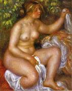 Pierre-Auguste Renoir After The Bath painting